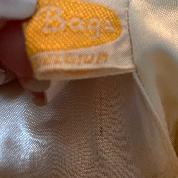 50’s Vintage Jorelli Bridal White Floral Pattern Beaded Purse Made in Belgium - Picture 14 of 14